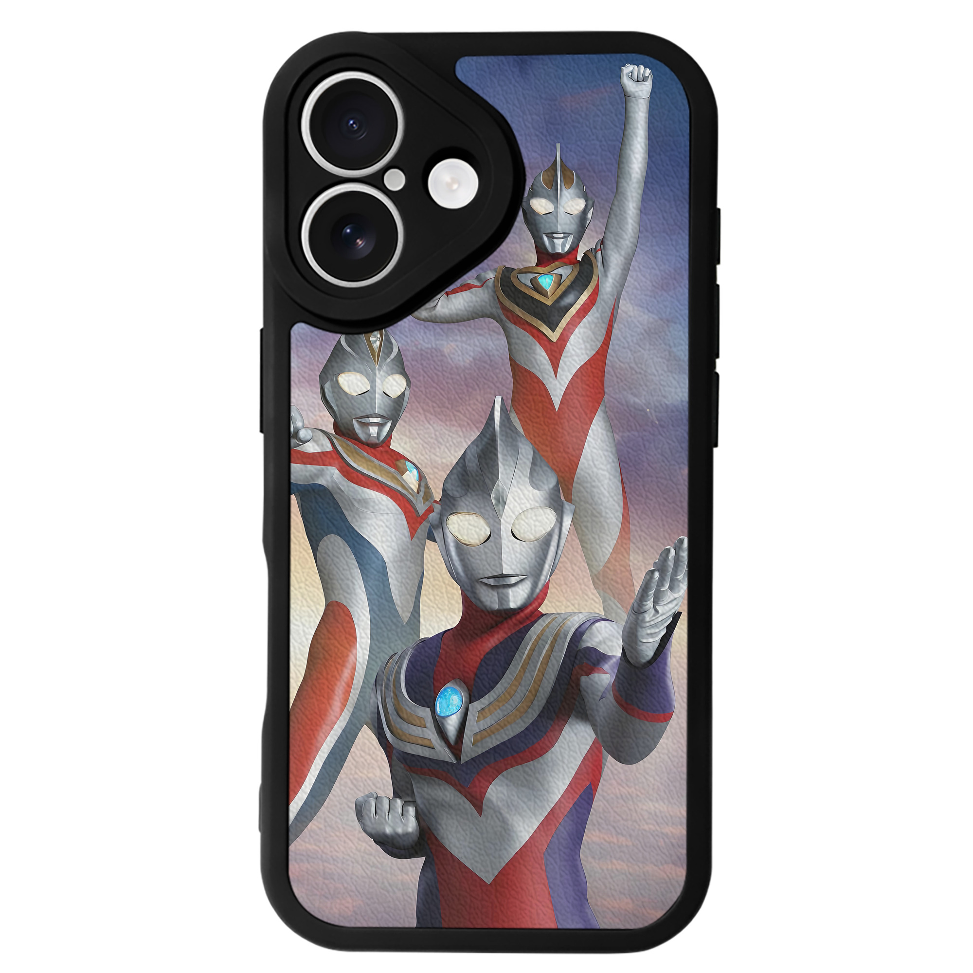 （画像用） ウルトラマン Ultraman 【iPhone 16シリーズ対応】シリコンスマホケース（レザー調） 材質：シリコン